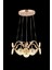 Modern 4 Lü Ledli Gold 3 Renk Sarkıt Avize 4