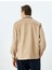 Kapaklı Cep Detaylı Regular Fit Suni Süet Gömlek Ceket 4