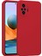Xiaomi Redmi Note 10 Pro Kılıf Lansman Premium Silinebilir Kırmızı Silikon 1