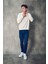Yazı Nakışlı Bisiklet Yaka Sweatshirt 2
