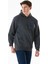 3 Iplik Kabartma Baskılı Kapüşonlu Sweatshirt 3