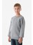 3 Iplik Sırtı Baskılı Bisiklet Yaka Erkek Çocuk Sweatshirt 4