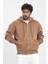 Üç Iplik Şardonlu Fermuarlı Sweat AF-K88505LNS 3