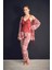 Etnik Desenli Askılı 3 Lü Pijama Takımı 2