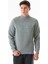 3 Iplik Established Yazı Nakışlı Dik Yaka Sweatshirt 1