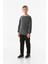 3 Iplik Sırtı Baskılı Bisiklet Yaka Erkek Çocuk Sweatshirt 2