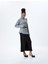 Slim Fit Beli Bağcıklı Kruvaze Midi Boy Etek 1