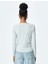 Degaje Yaka Uzun Kollu Slim Fit Drapeli Bluz 4