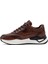 1003 Erkek Deri Sneaker Ayakkabı - Kahverengi - 44 2