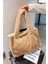 Peluş Camel Yumuşak Dokulu Tote Omuz Çantası 1