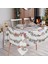 Premium Yılbaşı Circle Su Geçirmez Masa Örtüsü 140X180 2