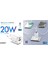 Hi20 Mini Cold 20W Gan Seyahat Şarj Aleti USB A+Usb C 3