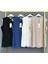 Efraze Sıfır Kollu Önü Şifon Penye Içlik Body Bluz Tunik 869 1283 4