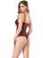 Bordo Balenli Dantelli Destekli Body Suit 2