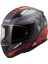 Rapıd 2 Xtreet Mat Siyah-Kırmızı Kask S 1