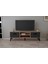 Melen 2 Çekmeceli 140 cm Tv Sehpası - Atlantik Çam / Siyah 2