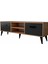 Melen 2 Çekmeceli 140 cm Tv Sehpası - Atlantik Çam / Siyah 4