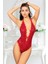 Kırmızı Çift Çapraz Ipli Bodysuit - 891 2