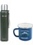 Çelik Termos 1 Lt Yeşil OUT-5050+EMAYE Adventure 330 ml Kupa OUT-1900 Mavi ORC-068-B-M1 1