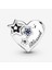 Minnettar Kalp ve Yıldızlar Gümüş Charm - NUR-CM00389 2