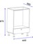 Aztek Ayaklı Akastre Fırın Dolabı - Beyaz 4