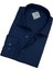 Slim Fit Dar Kesim Düz Erkek Pamuk Gömlek 1