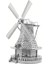 Dıy 3D Metal Puzzle Bulmaca Yel Değirmeni 14+ Yaş Üstü Hediyelik Model 1