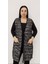Büyük Beden Kadın Sakallı Dokuma Triko Bağcıklı Iki Cepli Uzun Anne Yelek 1