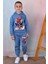 Pjk3i Örümcek Adam Desenli Mavi 3 Ip Şardonlu Kapşonlu Pamuk Erkek Çocuk Eşofman Takımı 3-10 Yaş 7396-M 1