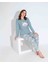 Tarp Maviş Köpüş Nakışlı Termal Anne Pijama Takımı 6435-M 1