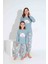 Tarp Maviş Köpüş Nakışlı Termal Anne Pijama Takımı 6435-M 2