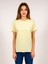 Kadın Krem T-Shirt. Regülar Fit (Normal) Kalıp, Basic Model. 1