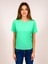 Kadın Su Yeşili T-Shirt. Regülar Fit (Normal) Kalıp, Basic Model. 1