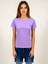 Kadın Lila T-Shirt. Regülar Fit (Normal) Kalıp, Basic Model. 1