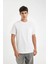 %100 Pamuk Regular Fit Bisiklet Yaka Cep Detaylı Basic Düz Kısa Kollu Tişört D4797AX24AU 1