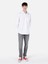 Regular Fit Shirt Neck Düz Erkek Beyaz Uzun Kol Gömlek Cl1068392 3