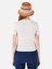 Slim Fit Yuvarlak Yaka Kadın Ekru Kısa Kol Tişört Cl1068428 2