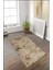 Bubble Tavşan Tüyü, Kaymaz Süet Taban, Süper Soft, Ultra Lüks, Yıkanabilir Halı Eskitme Camel 4