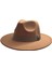 Kışlık Kaşe Keçe Fedora, Erkek Kadın Fötr Şapka, Kovboy Şapka -Camel 1