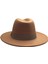 Kışlık Kaşe Keçe Fedora, Erkek Kadın Fötr Şapka, Kovboy Şapka -Camel 2