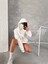 Unisex Oversize Tam Fermuarlı Kapüşonlu Sweatshirt - Yumuşak Polar Kumaş, Siyah Günlük Ceket ve Cepli Tasarım 1