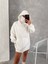 Unisex Oversize Tam Fermuarlı Kapüşonlu Sweatshirt - Yumuşak Polar Kumaş, Siyah Günlük Ceket ve Cepli Tasarım 2