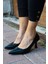 Aquila Siyah Rugan Stiletto / Klasik, 5 Cm, Rahat Günlük Stiletto Topuklu Ayakkabı 4