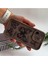 Karakalem Kelebek Detaylı Lens Korumalı Kılıf Apple iPhone 14 Pro Max Kahverengi 3