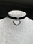 Şeffaf Kalpli Kadife Choker 2
