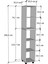 3G Tasarım Modüler Açık Raflı Kitap ve Dosya Dolabı 35x35x190h A.çam 4
