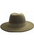 Kışlık Kaşe Keçe Fedora, Erkek Kadın Fötr Şapka, Kovboy Şapka - Haki 2