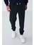 Koyu Gri Yüzeyi Dokulu Standart Fit Erkek Eşofman Takım - 82156 1