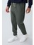 Haki Yüzeyi Dokulu Standart Fit Erkek Eşofman Alt - 82156 4
