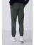 Haki Yüzeyi Dokulu Standart Fit Erkek Eşofman Alt - 82156 5